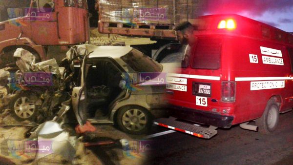 بالصور : مقتل شخصين مع إصابة 3 اخرين في حادتة سير بشعة بمدخل المحمدية