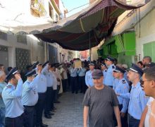 تطوان / وزان ….دفن جثامين رجال المطافئ  الثلاثة  شهداء الواجب ( صور )