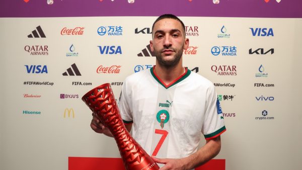 حكيم زياش احسن لاعب في مباراة المنتخب الوطني أمام بلجيكا