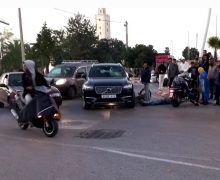 عين حرودة…..اصطدام دراجة نارية وسيارةرباعية الدفع في حادث سير خطير أمام باشوية عين حرودة