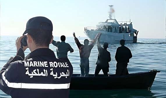 البحرية الملكية تنقد قاربين على مثنهما 124 مهاجرا من إفريقيا