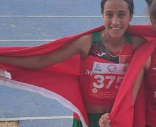 مروى بنشريفة عداءة اتحاد عين حرودة لالعاب القوى البطلة تفوز بميدالية ذهبية  في البطولة العربية بمصر