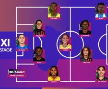 أربعة لاعبات من فريق  سيدات الجيش ضمن  أفضل 11 لاعبة في دوري أبطال أفريقيا للسيدات 2024