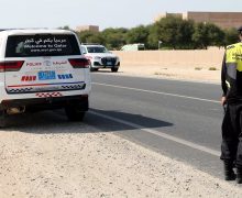 السياقة بطريقة استعراضية .. دولة قطر  تهشم سيارة خاصة  بأولاد الفشوش ( فيديو)