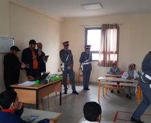 المحمدية …الدرك الملكي يحل بمدرسة المستقبل بجماعة بني يخلف ( صور )