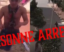 تامسنا…اعتقال الشخص الذي  ضهر في شريط فيديو يتباهى فيه بمطاردة شخص وبجاوره سيفين