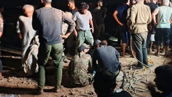 معجزة ربانية.. 10 ساعات لإنقاد طفل سوري سقط في بئر ارتوازية  عمقه 60 متر