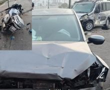 سيارة  ” مجنونة  ” تصدم سيارة ودراجة نارية لكوكبة الدراجين للدرك الملكي بتيط مليل ( صور )