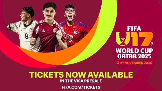 تذاكر كأس العالم تحت 17 سنة FIFA™ قطر 2025™: إطلاق مرحلة البيع المسبق لحاملي بطاقات Visa