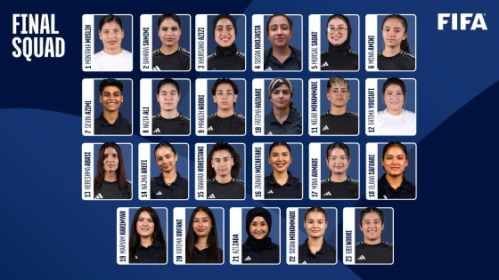 الكشف عن التشكيلة الأولى لمنتخب اللاجئات الأفغانيات قبيل انطلاق بطولة ودية تاريخية