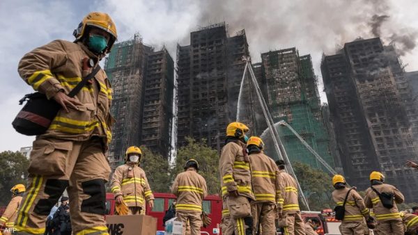 الصين …ارتفاع  حصيلة حـ ـريق العمارات الشاهقة  ل 55 وفاة  و300 مفقود