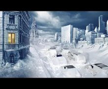 جبال من التلوج   تتشكل  في روسيا تفوق خيال الذكاء الإصطناعي ( فيديو )