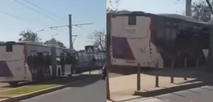 قصة  الحافلة التي كانت تسير فوق خط الترام بالرباط