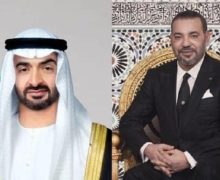 ملك المغرب  يجري اتصالا هاتفيا مع سمو الشيخ محمد بن زايد ال نهيان