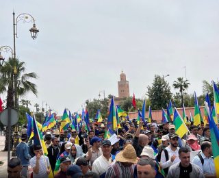 مسيرة وطنية لفعاليات الحركة الأمازيغية بمراكش تخليدًا لذكرى الربيع الأمازيغي