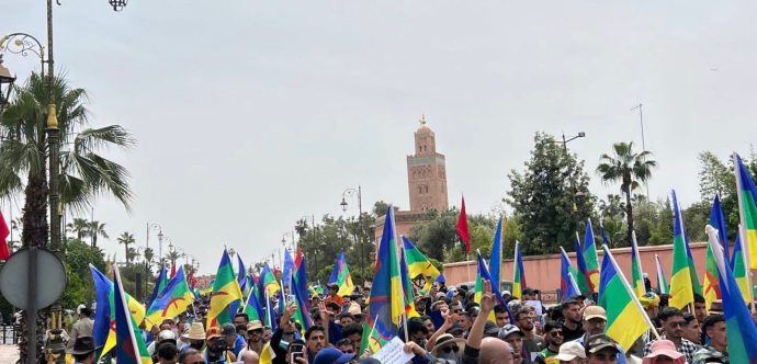مسيرة وطنية لفعاليات الحركة الأمازيغية بمراكش تخليدًا لذكرى الربيع الأمازيغي