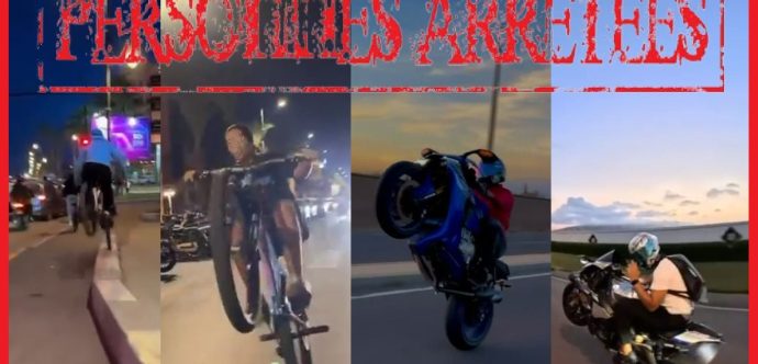 سياقة دراجات نارية بطريقة استعراضية وتعريض عناصر أمنية للخطر تنتهي بتوقيف 5 أشخاص