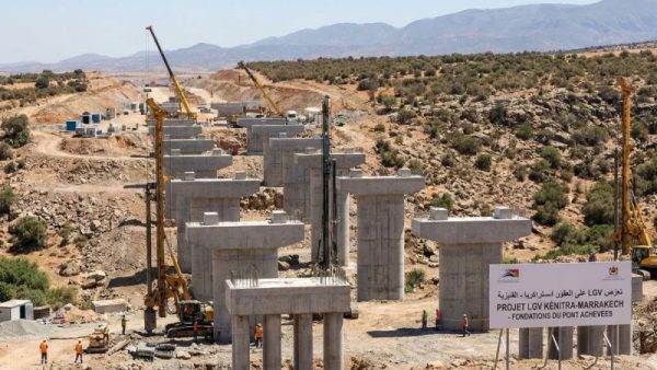 خط السكة الحديدية فائق السرعة بين القنيطرة ومراكش: نسبة الإنجاز تصل إلى 30%