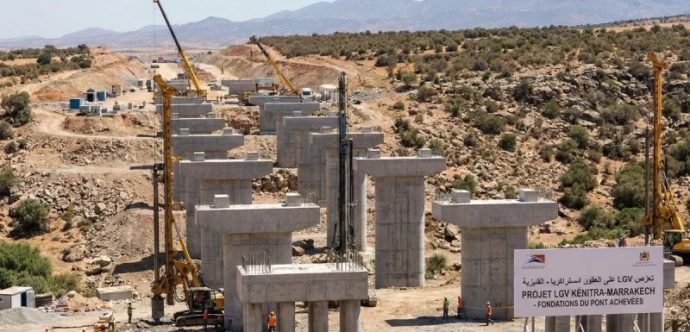 خط السكة الحديدية فائق السرعة بين القنيطرة ومراكش: نسبة الإنجاز تصل إلى 30%