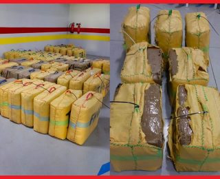مطاردة ليلية لسيارة من  طرف عناصر الفرقة الوطنية للشرطة القضائية تسفر عن حجز 3 أطنان و400 كلغ من الشيرا نواحي البيضاء