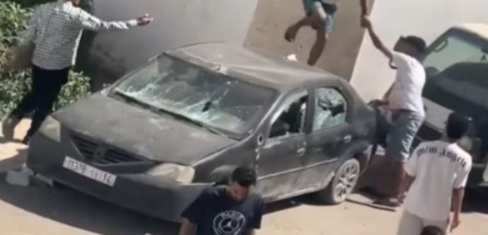 المحمدية …توقيف شاب ضهر في شريط فيديو وهو يخرب سيارة بالشلالات