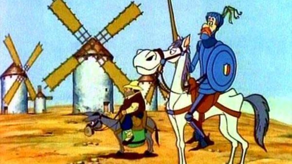 حين  يتقمص  حميد المهداوي أو  ” حميد الهضراوي ” شخصية  البطل  ” دون كيشوت “
