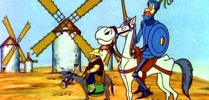 حين  يتقمص  حميد المهداوي أو  ” حميد الهضراوي ” شخصية  البطل  ” دون كيشوت “