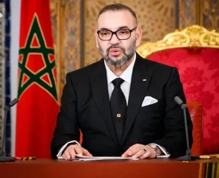 برقية تهنئة إلى جلالة الملك من الرئيس الفرنسي إيمانويل ماكرون بمناسبة عيد العرش المجيد