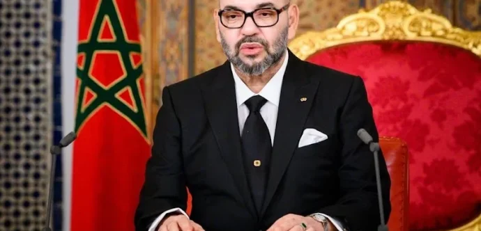 برقية تهنئة إلى جلالة الملك من الرئيس الفرنسي إيمانويل ماكرون بمناسبة عيد العرش المجيد