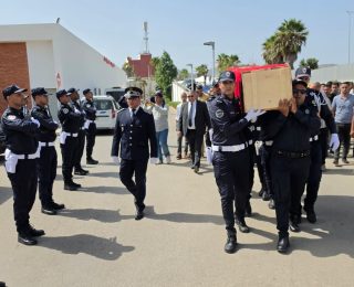 صور لتشييع جنازة الشرطي شهيد الغدر بالرصـ ـاص بالحسيمة