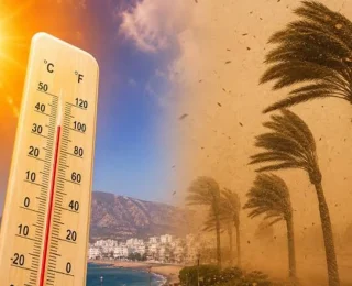 نشرة إندارية ….درجات حرارة تتراوح بين 40 و44 درجة ورياح عاصفية  بعدد من المناطق