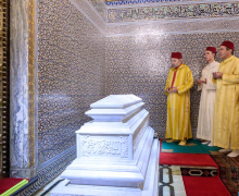 أمير المؤمنين يترأس حفلا دينيا إحياء للذكرى الثامنة والعشرين لوفاة جلالة المغفور له الملك الحسن الثاني