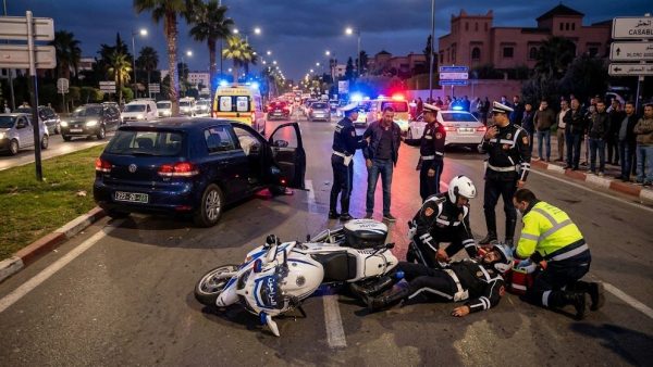 أكادير: توقيف سائق مخمور دهس شرطياً أثناء مزاولة مهامه